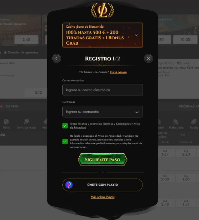 Registro y acceso